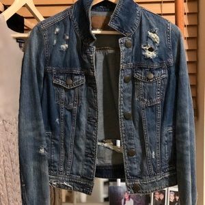 American Eagle Distressed Jean Jacket